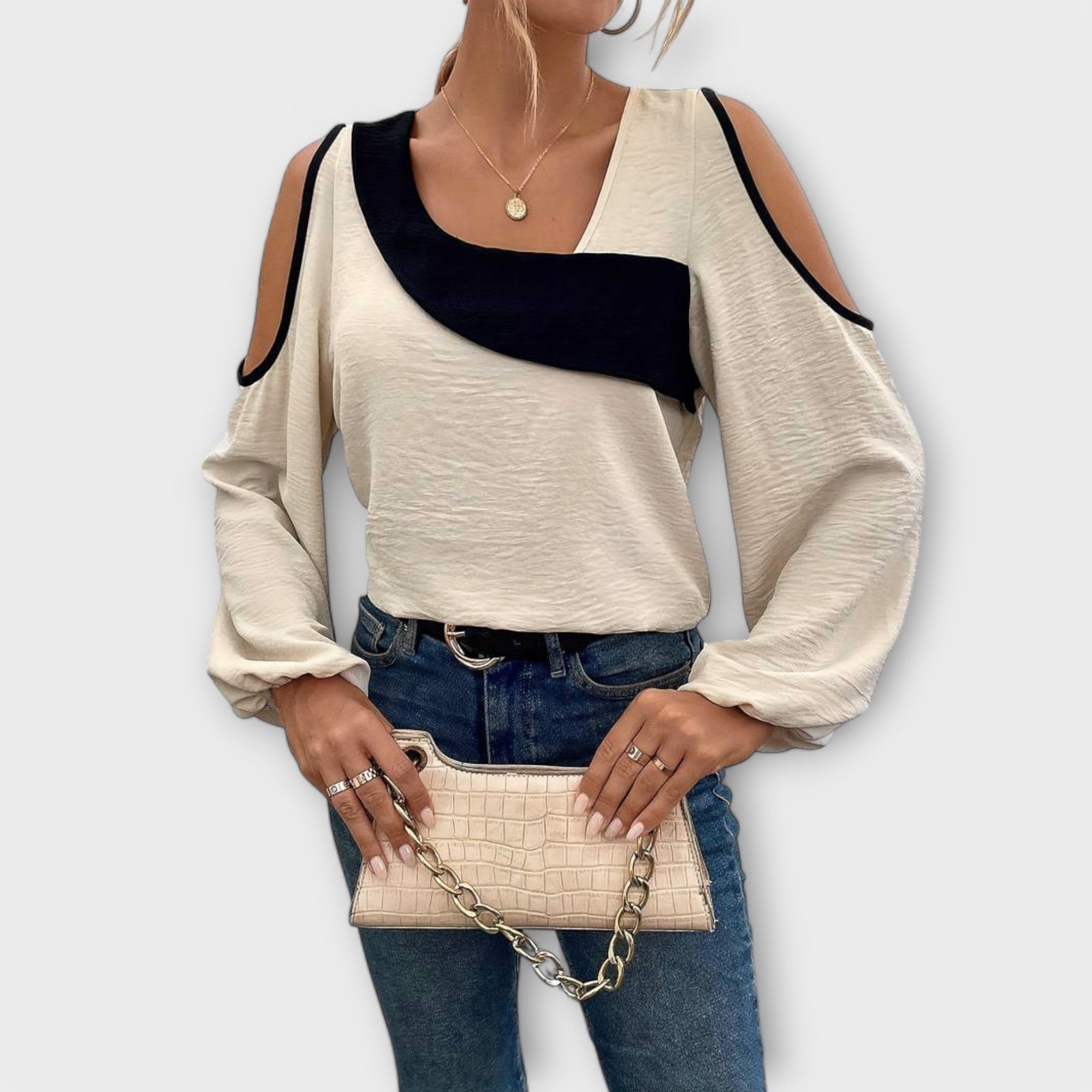 Blusa Elegante con Escote Cuadrado | Rani