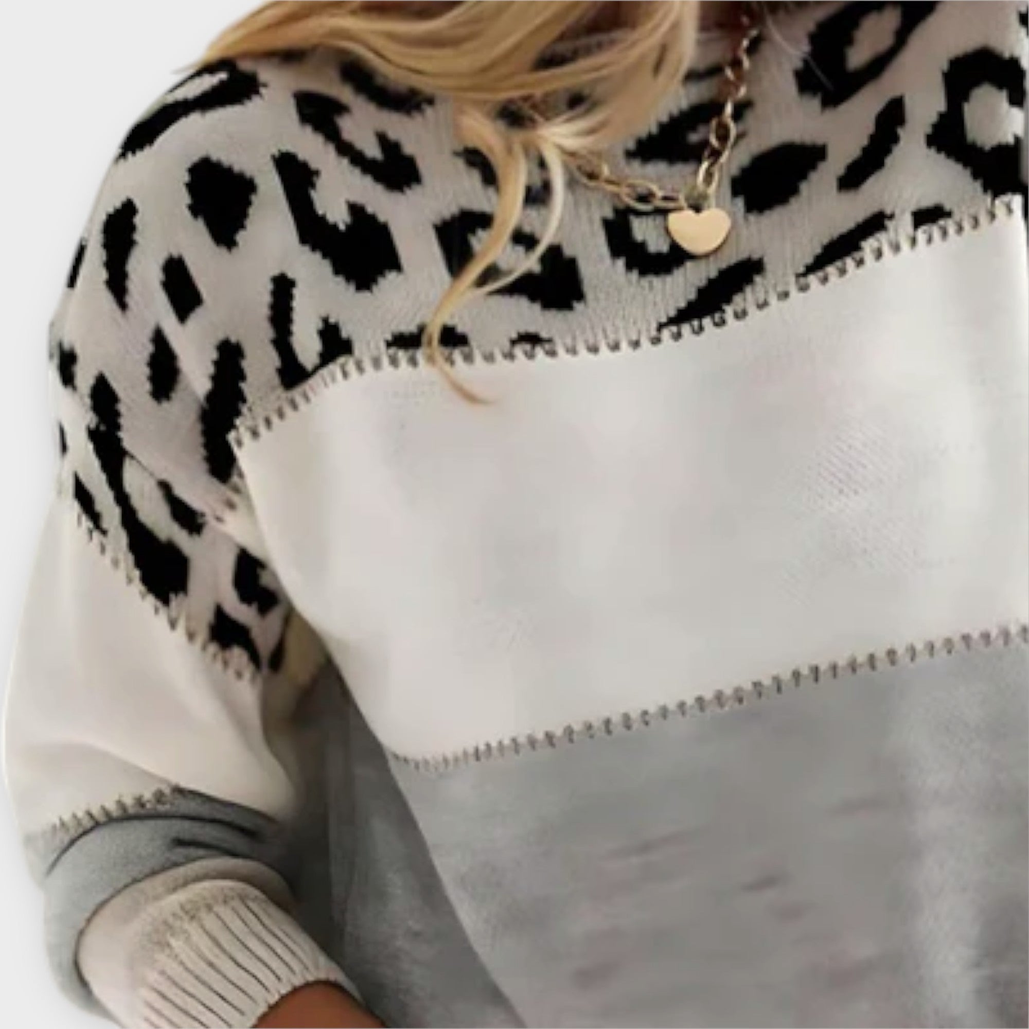 Jersey de Punto con Diseño de León | Sudadera