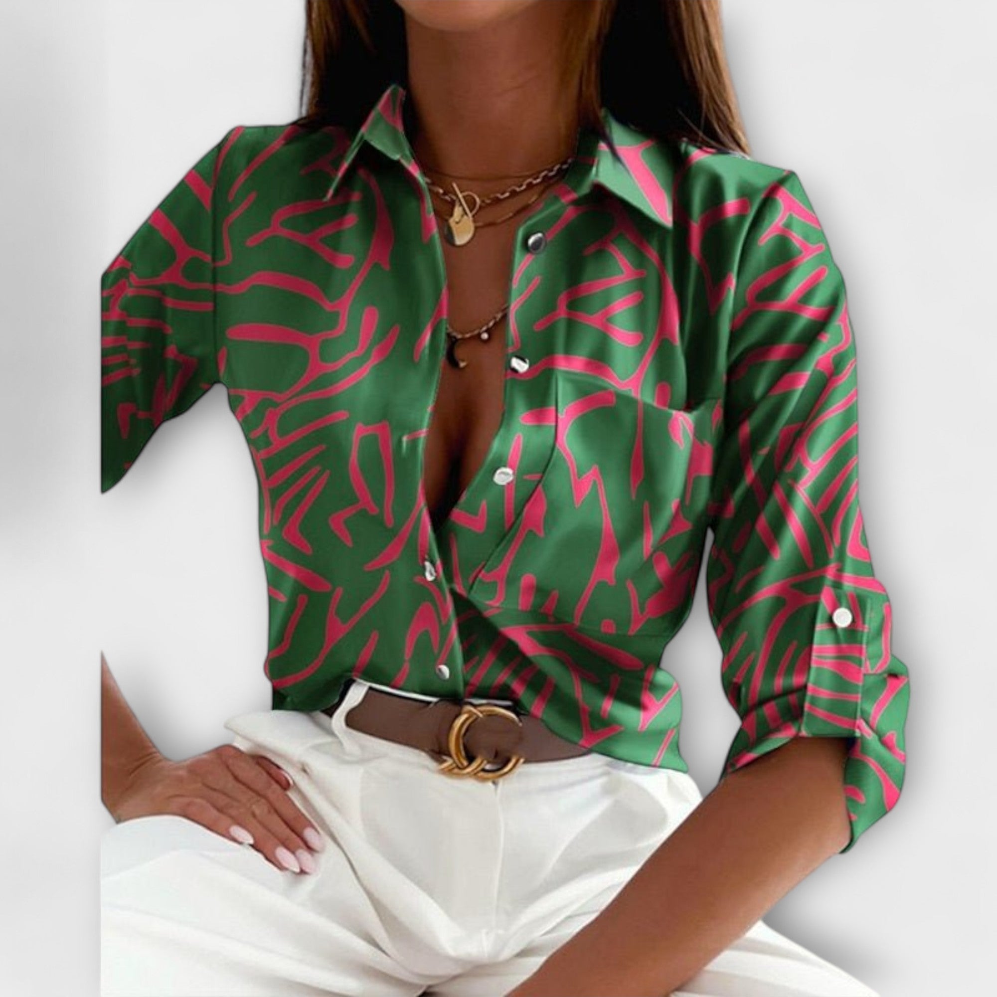 Camisa Clásica de Mujer con Cuello | Kani