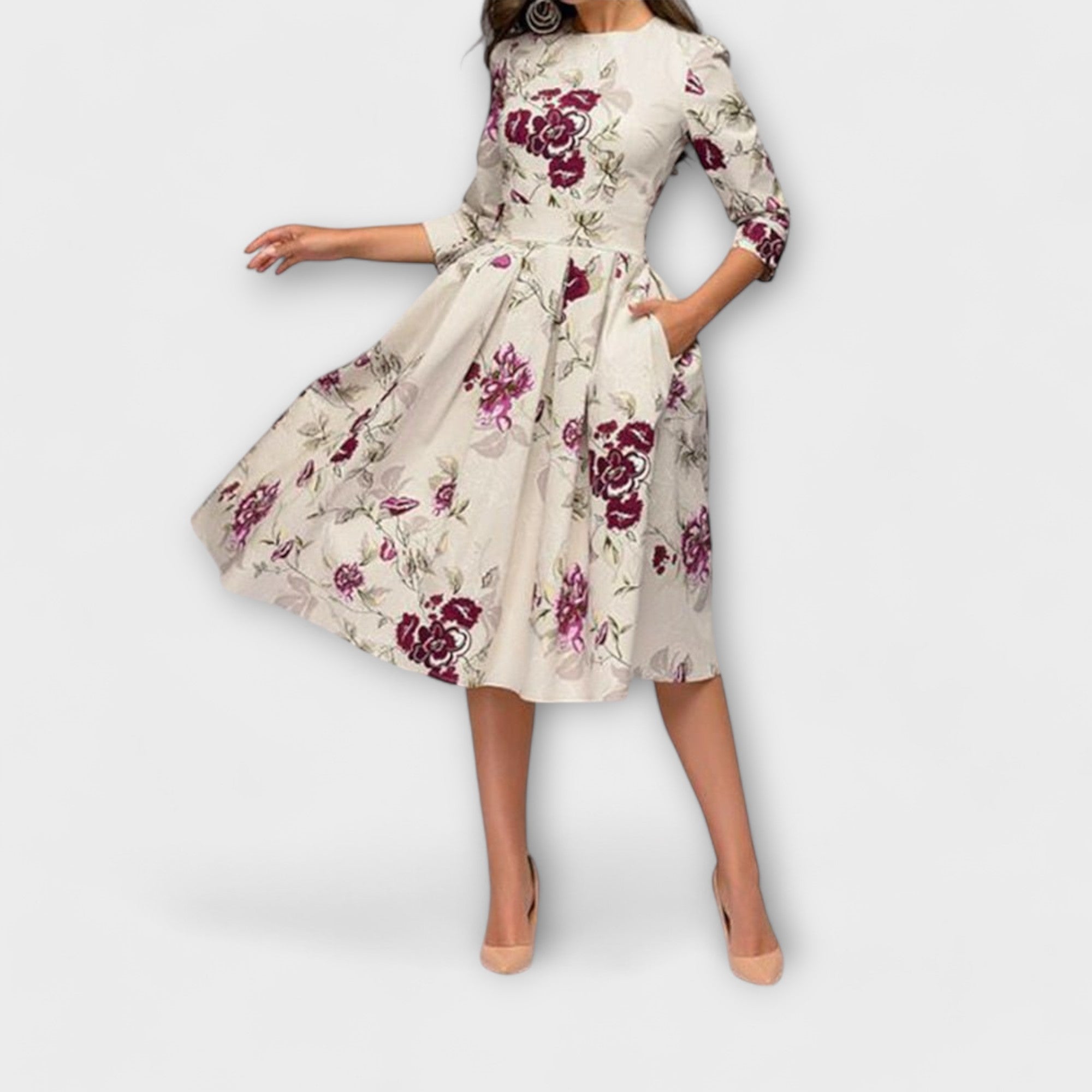 Vestido Elegante Midi a la Rodilla | Bela