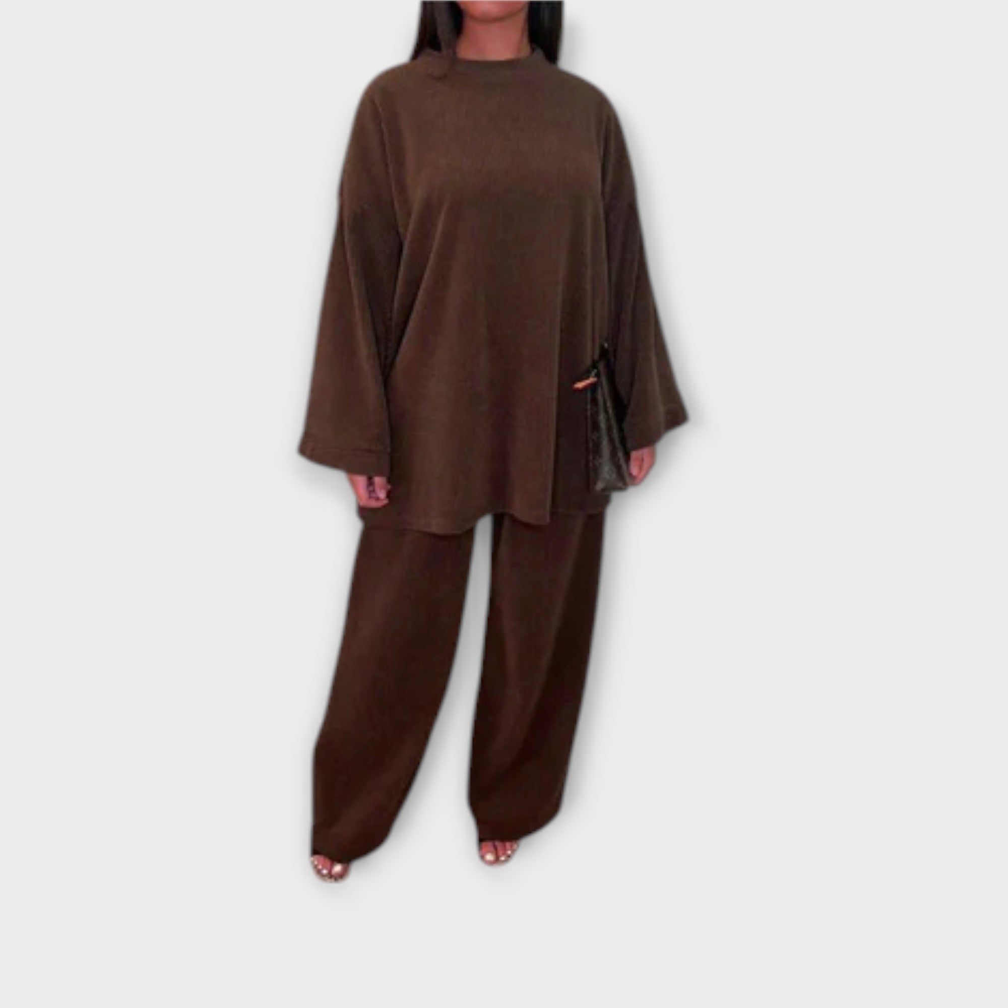 Conjunto de Punto Canalé Oversize para Mujer | Emilia