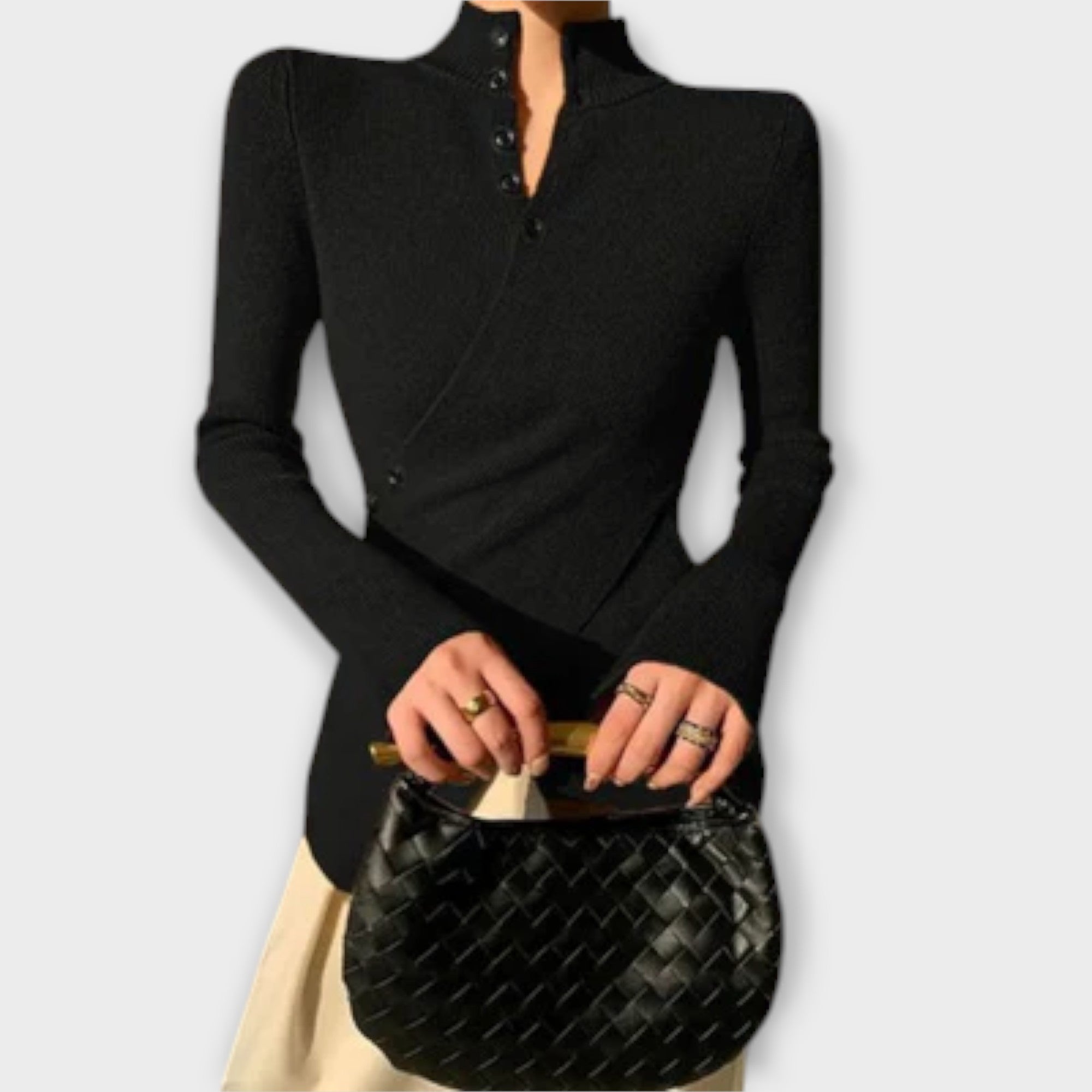 Jersey de Punto Fino en Algodón para Mujer | Noa