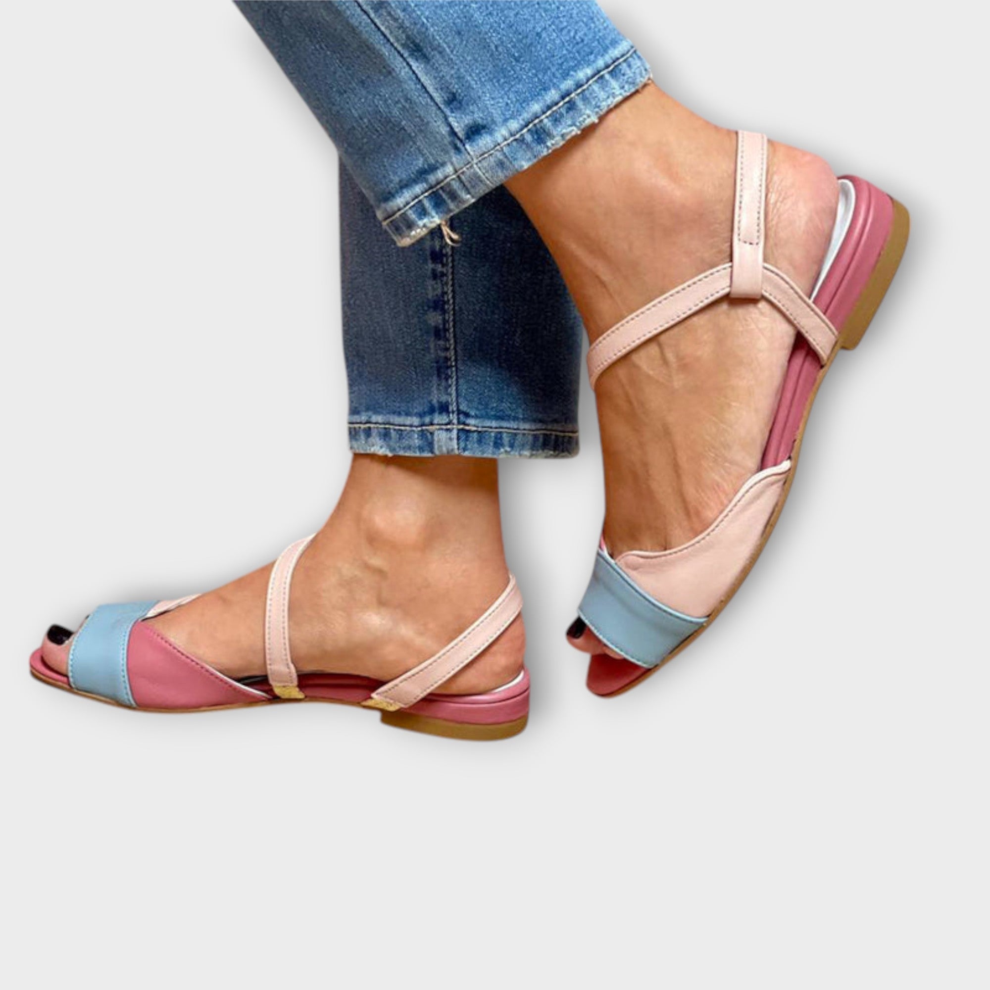Zapatos de Tacón Ancho Multicolores Roselina | Sady
