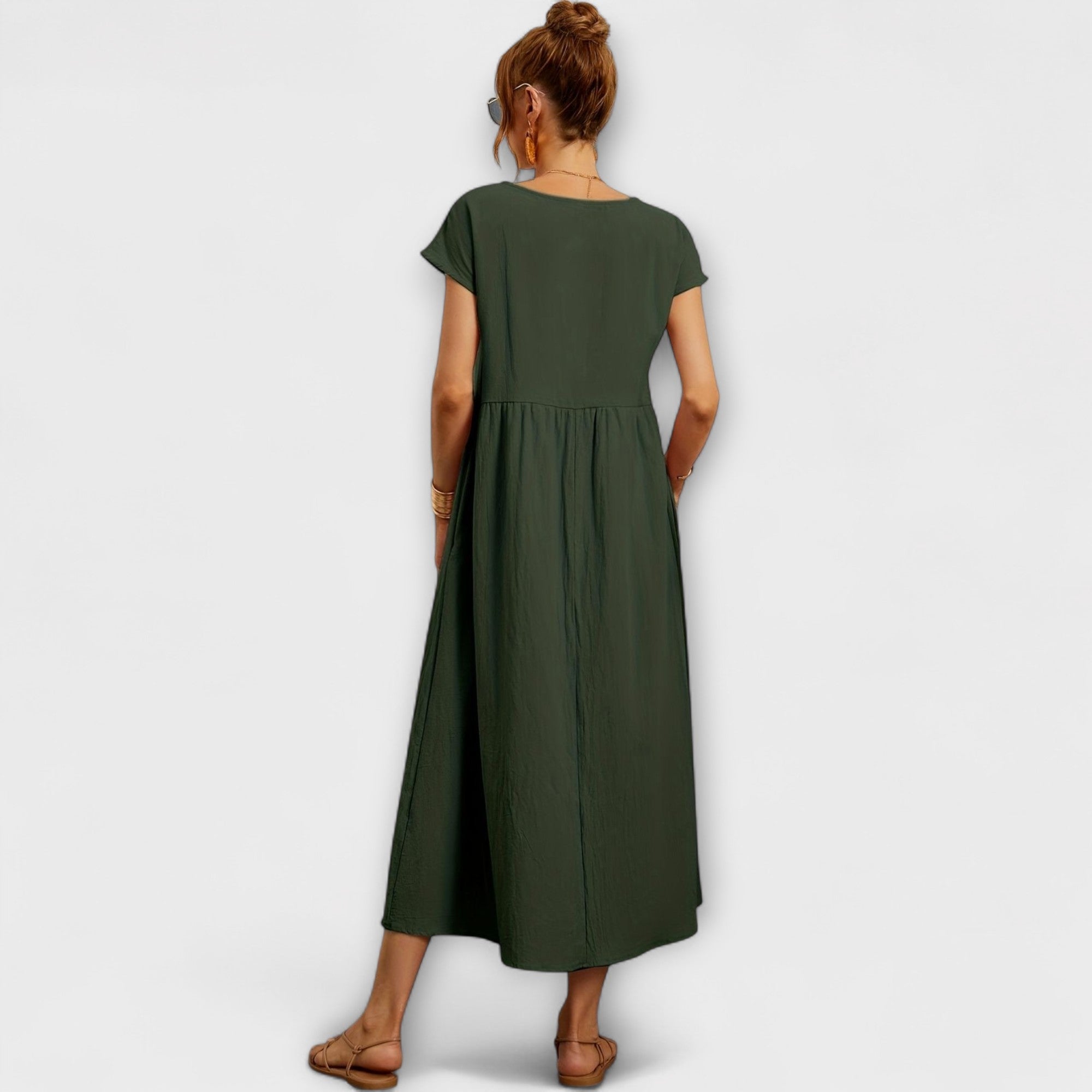 Vestido Largo Blanco Estilo Boho |   Kira