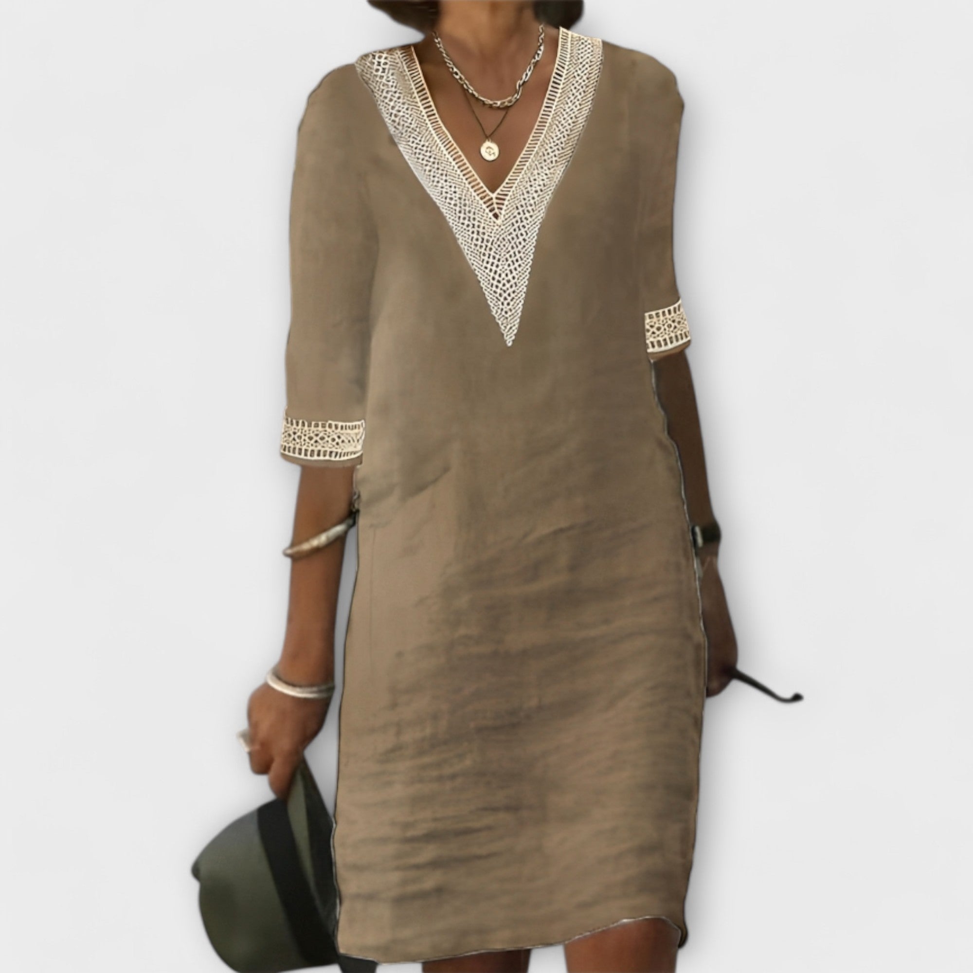 Vestido de Lino y Algodón para Mujer | Zuri