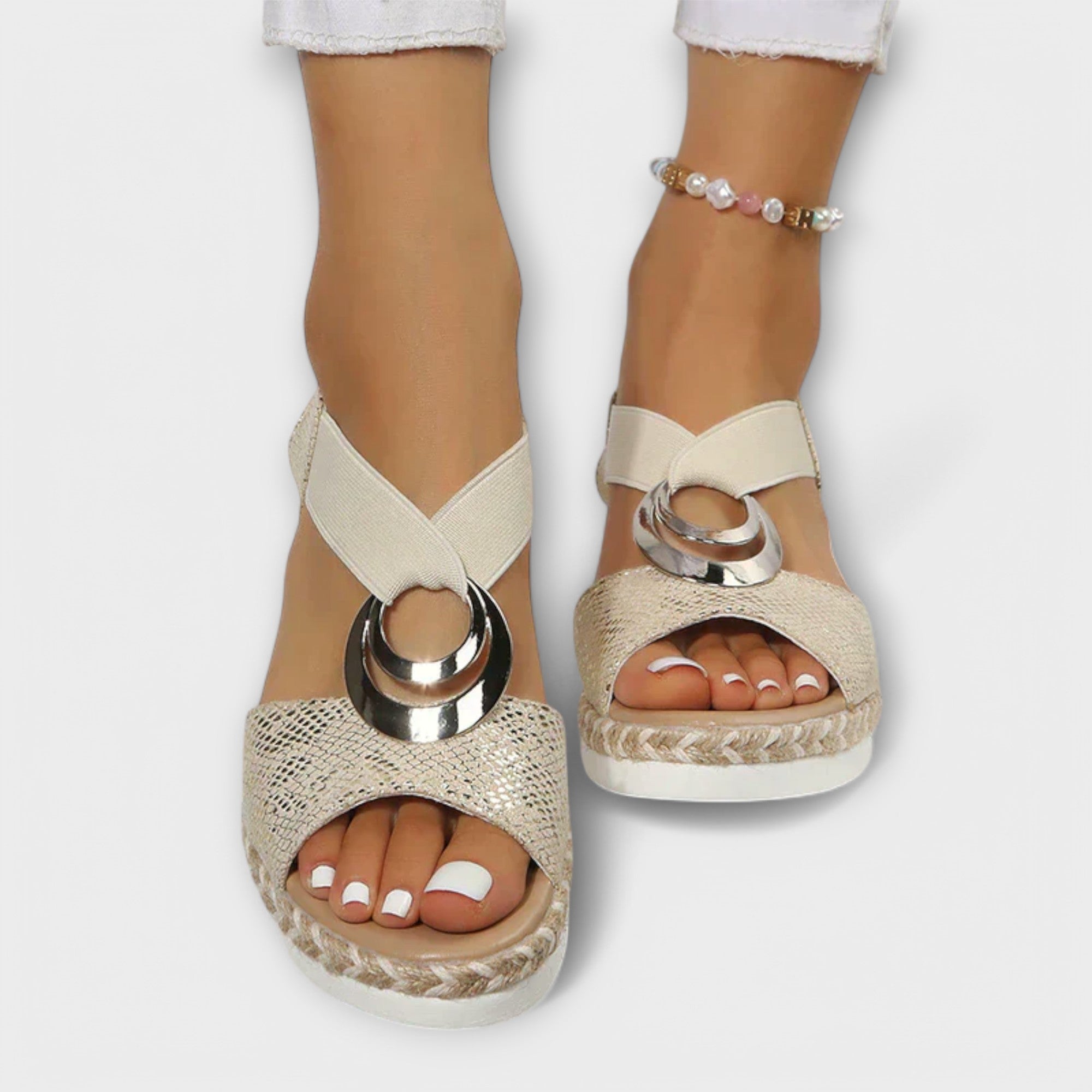 Sandalias Casuales de Piel para Mujer | Cerena