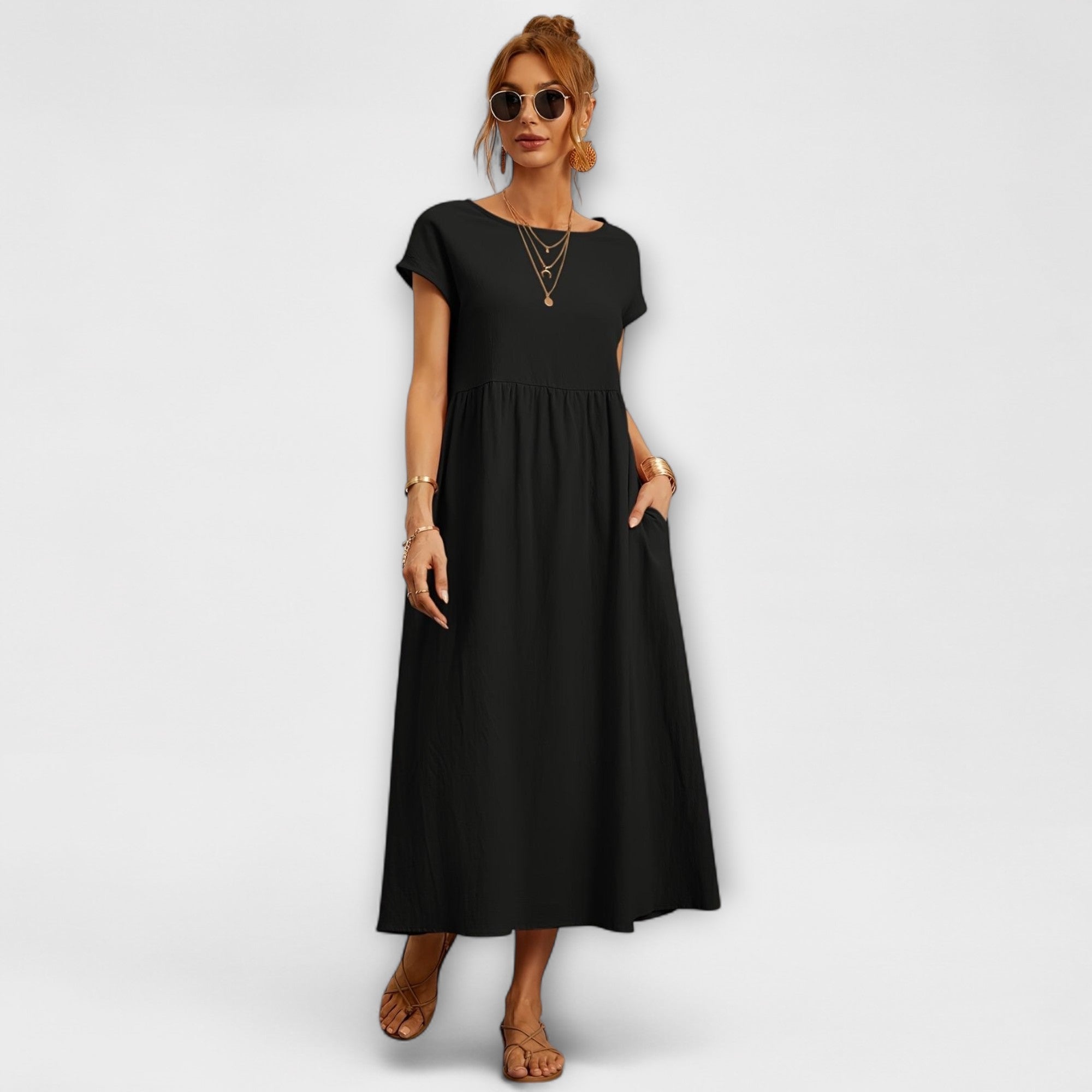 Vestido Largo Blanco Estilo Boho |   Kira