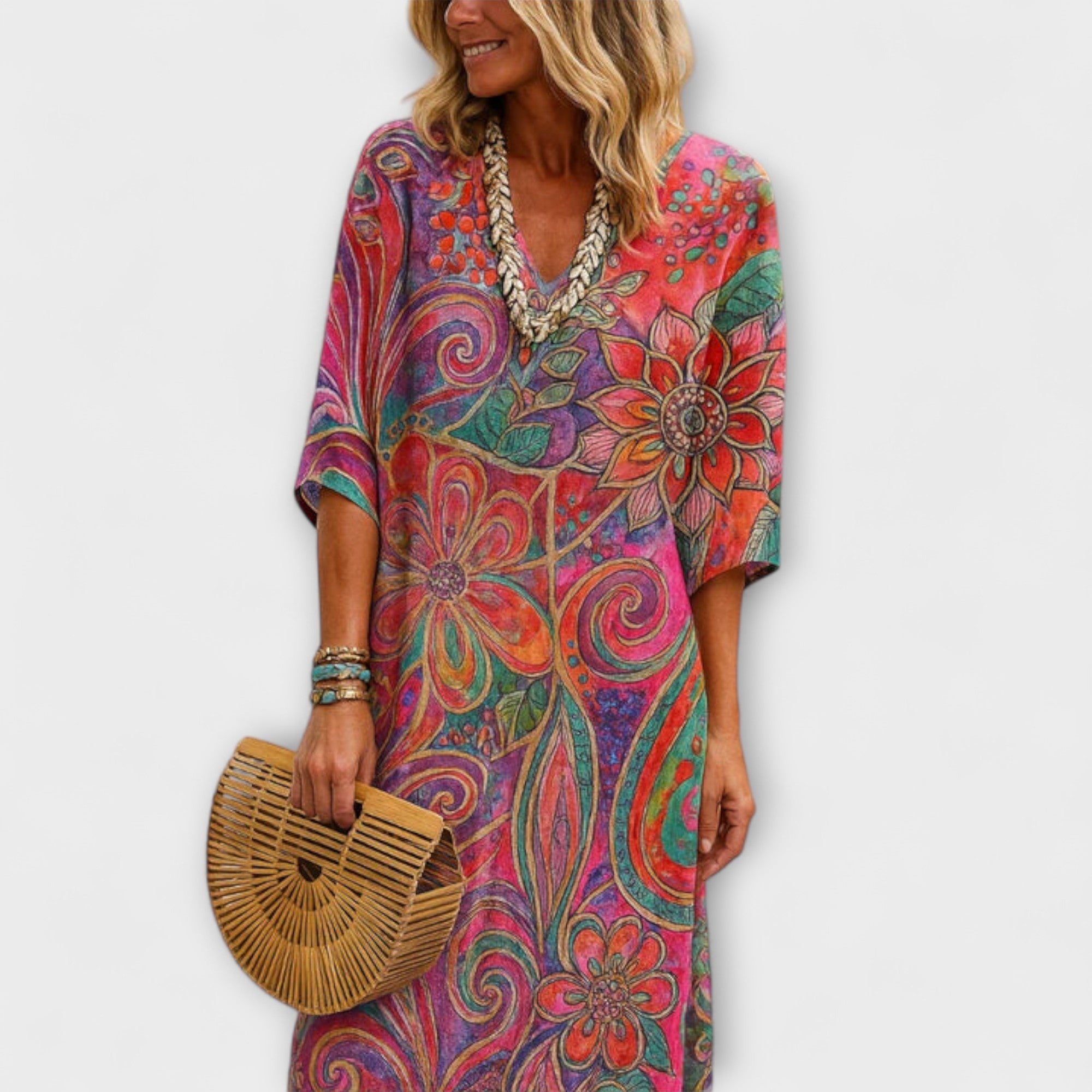 Vestido Largo Floral de Verano | Aureline