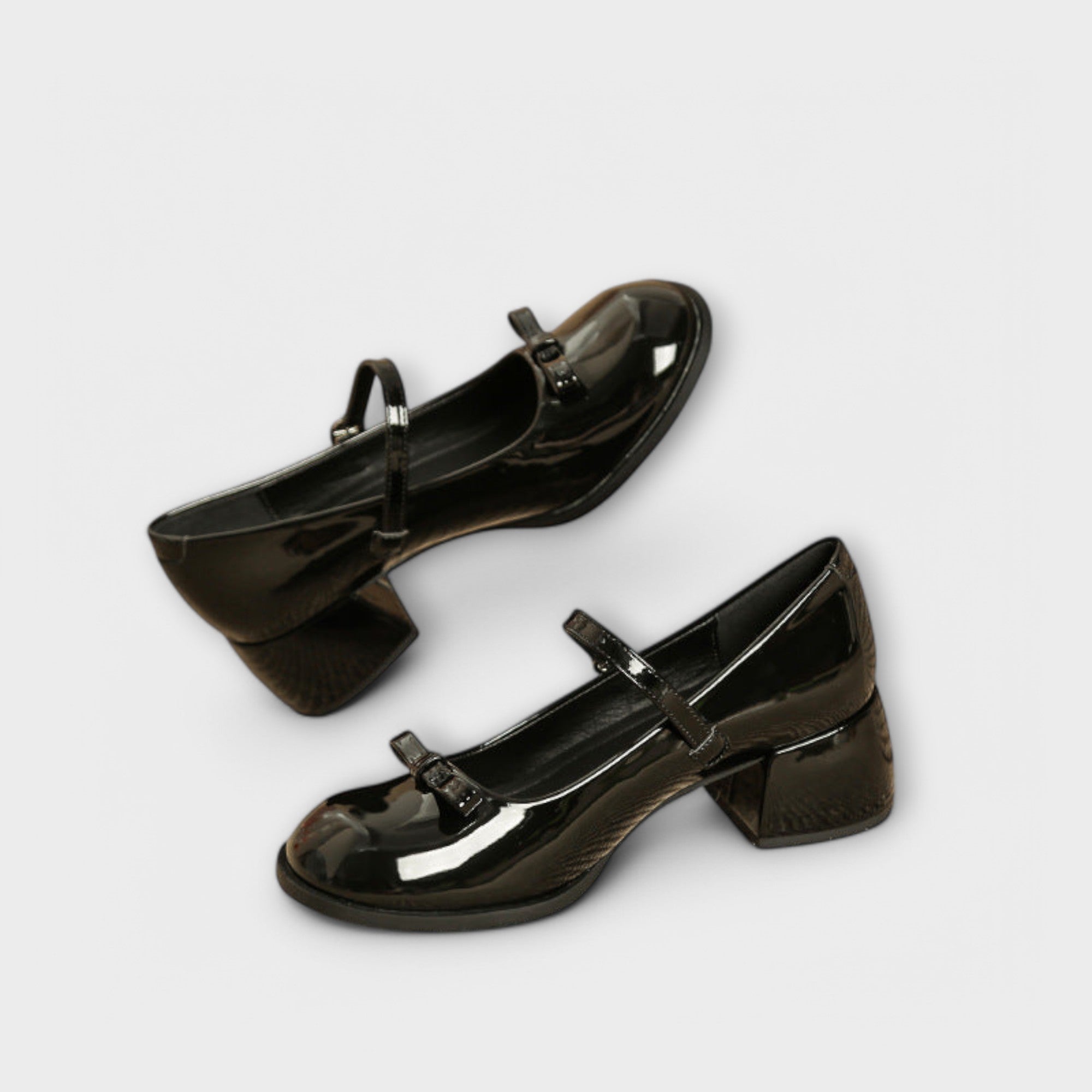 Zapatos Mary Jane con Tacón de Piel | Jane
