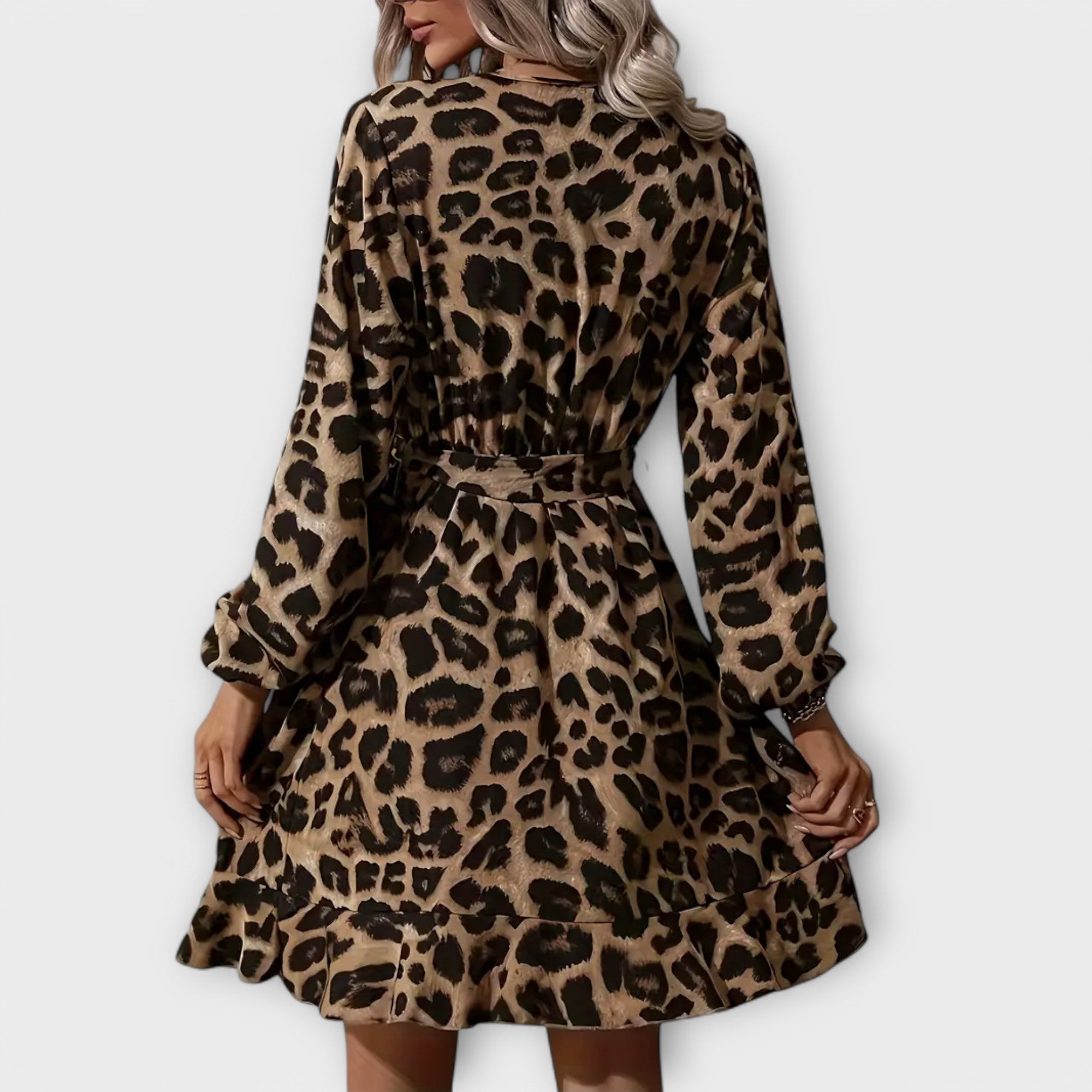 Vestido de Leopardo Midi para Mujer | Alexia