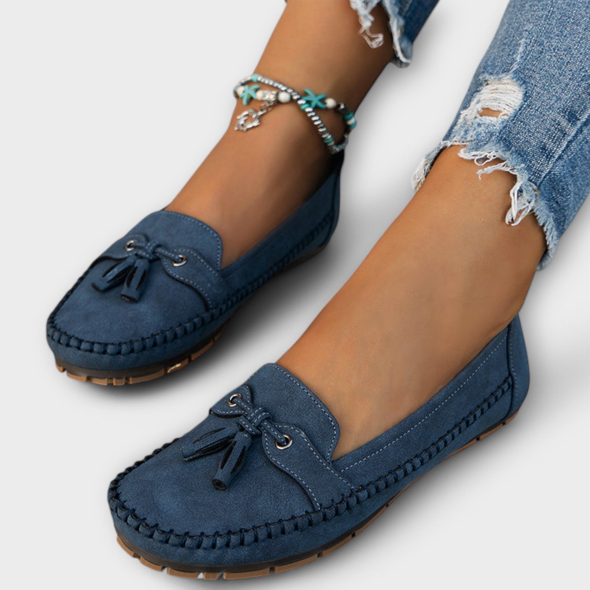 Mocasines de Piel con Plataforma para Mujer | Ori