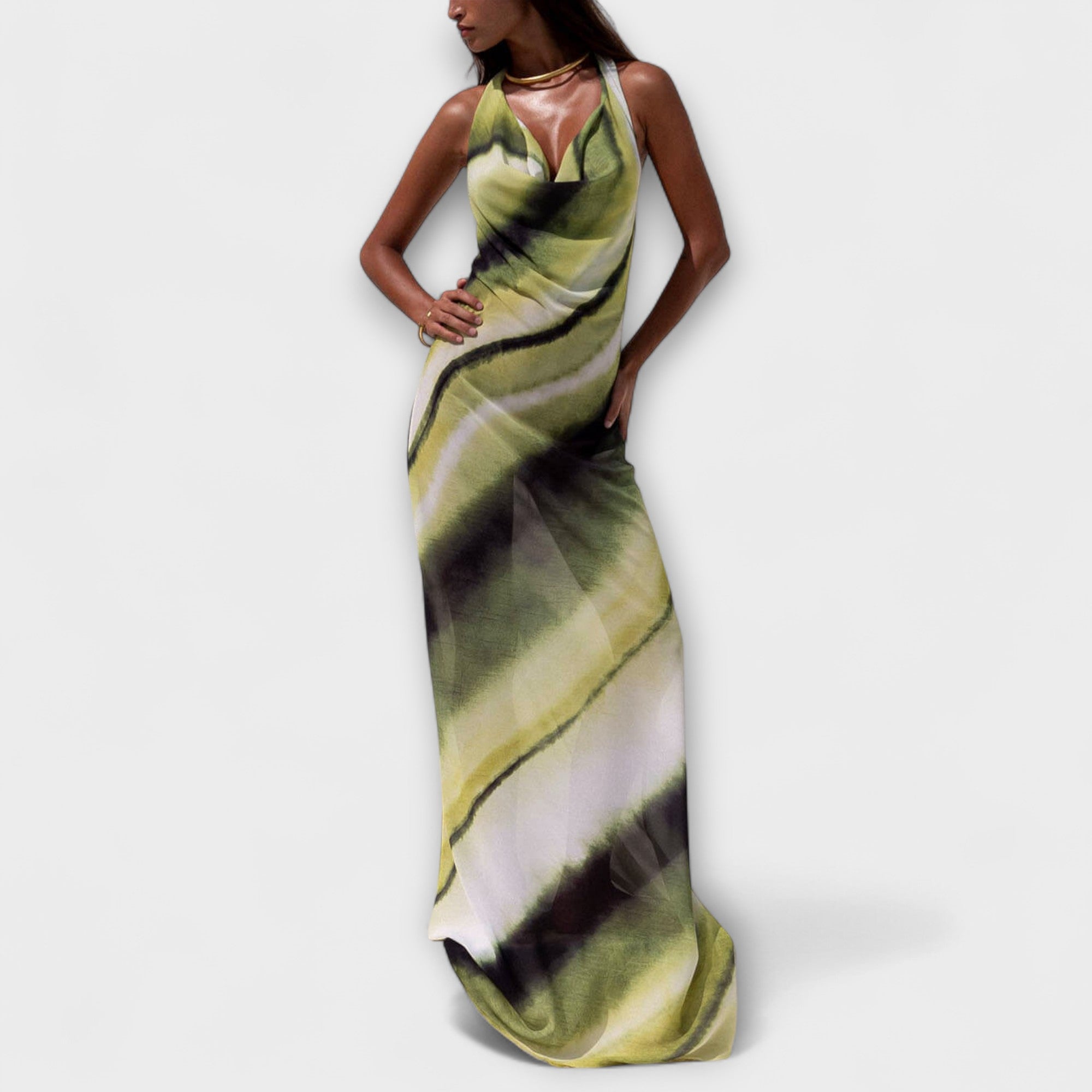 Vestido Largo Tie-Dye en Degradado | Maxi Vestido Bohemio de Verano