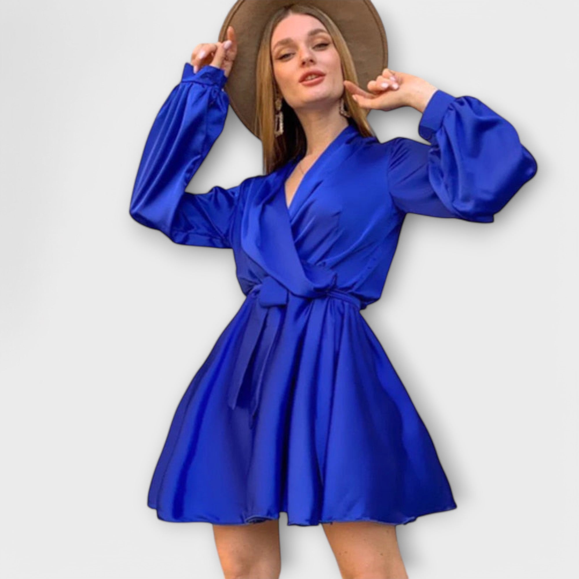 Vestido Lencero de Satén para Fiesta Sascha | Sarah