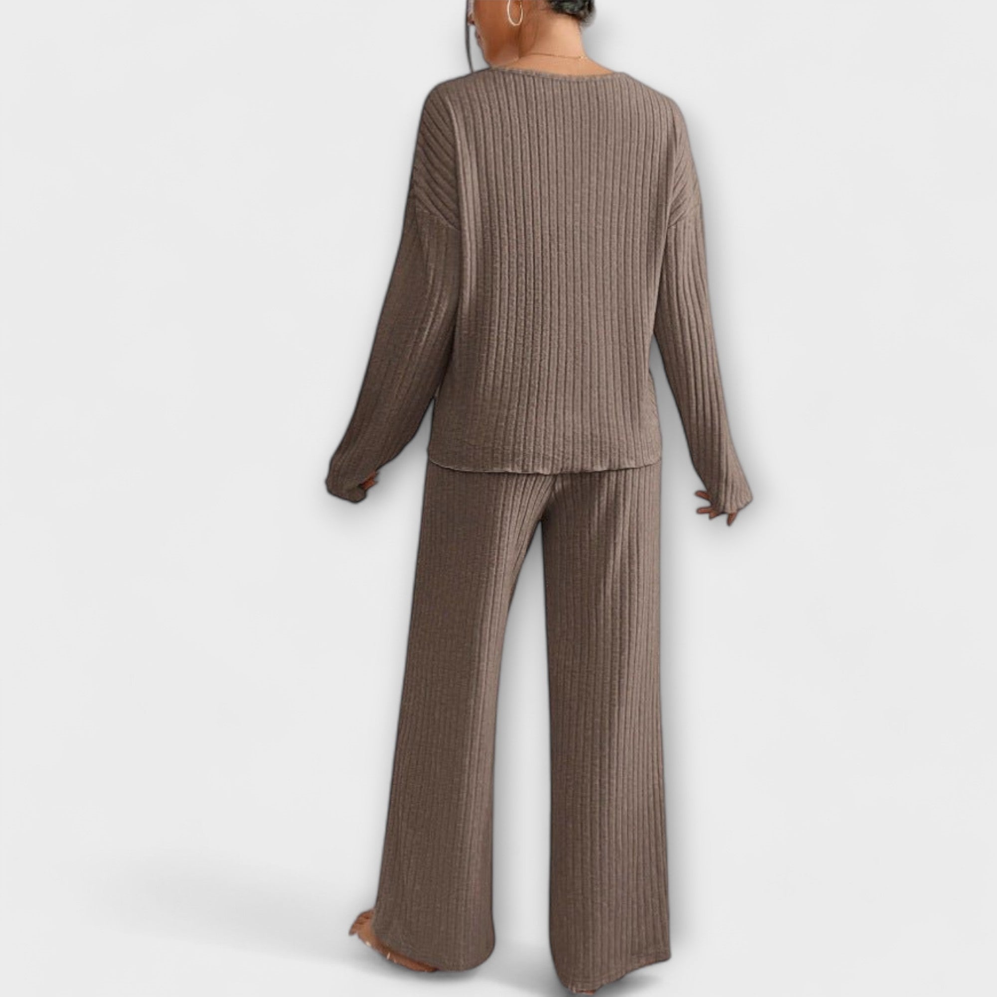 Conjunto Loungewear de Punto Canalé para Mujer | Samantha