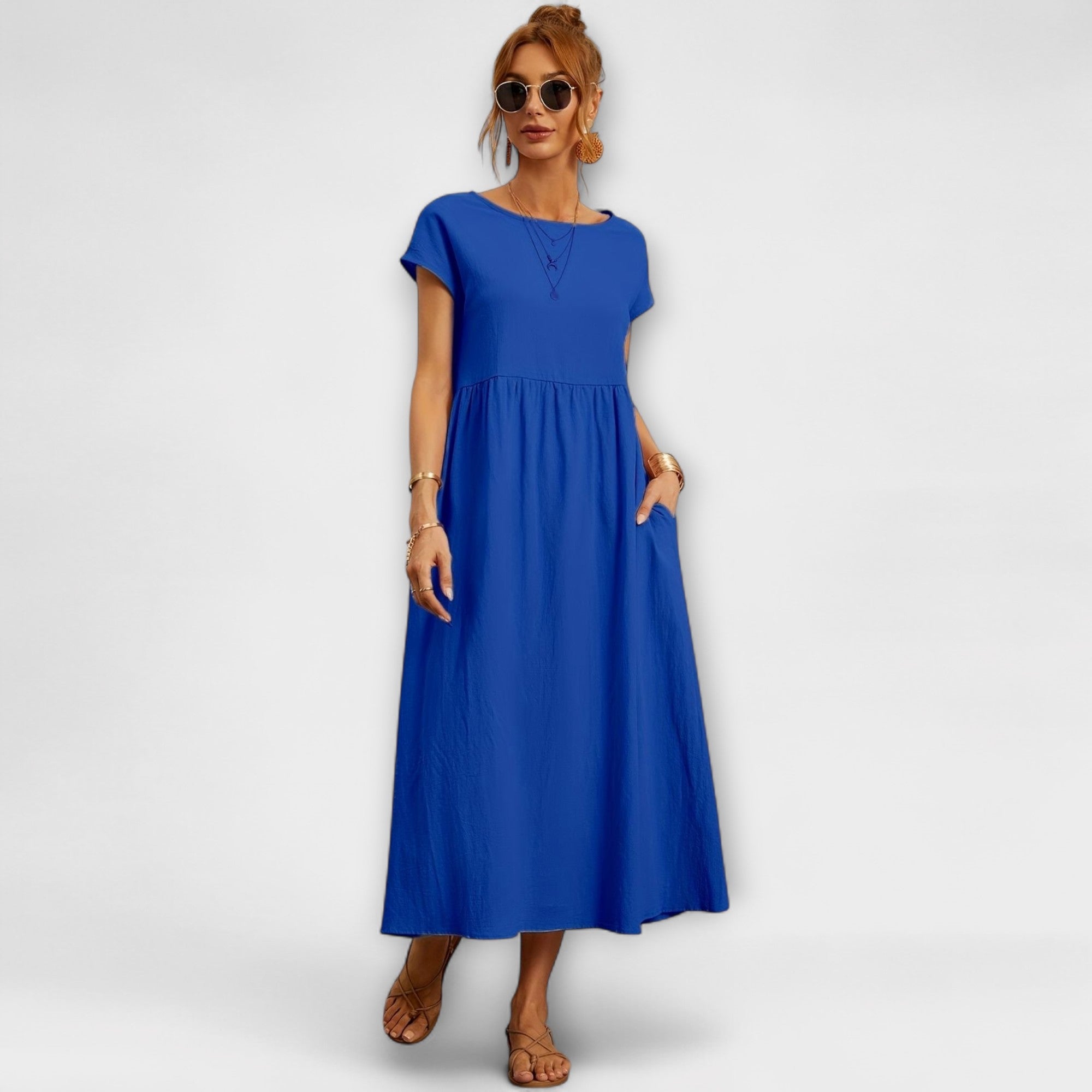 Vestido Largo Blanco Estilo Boho |   Kira