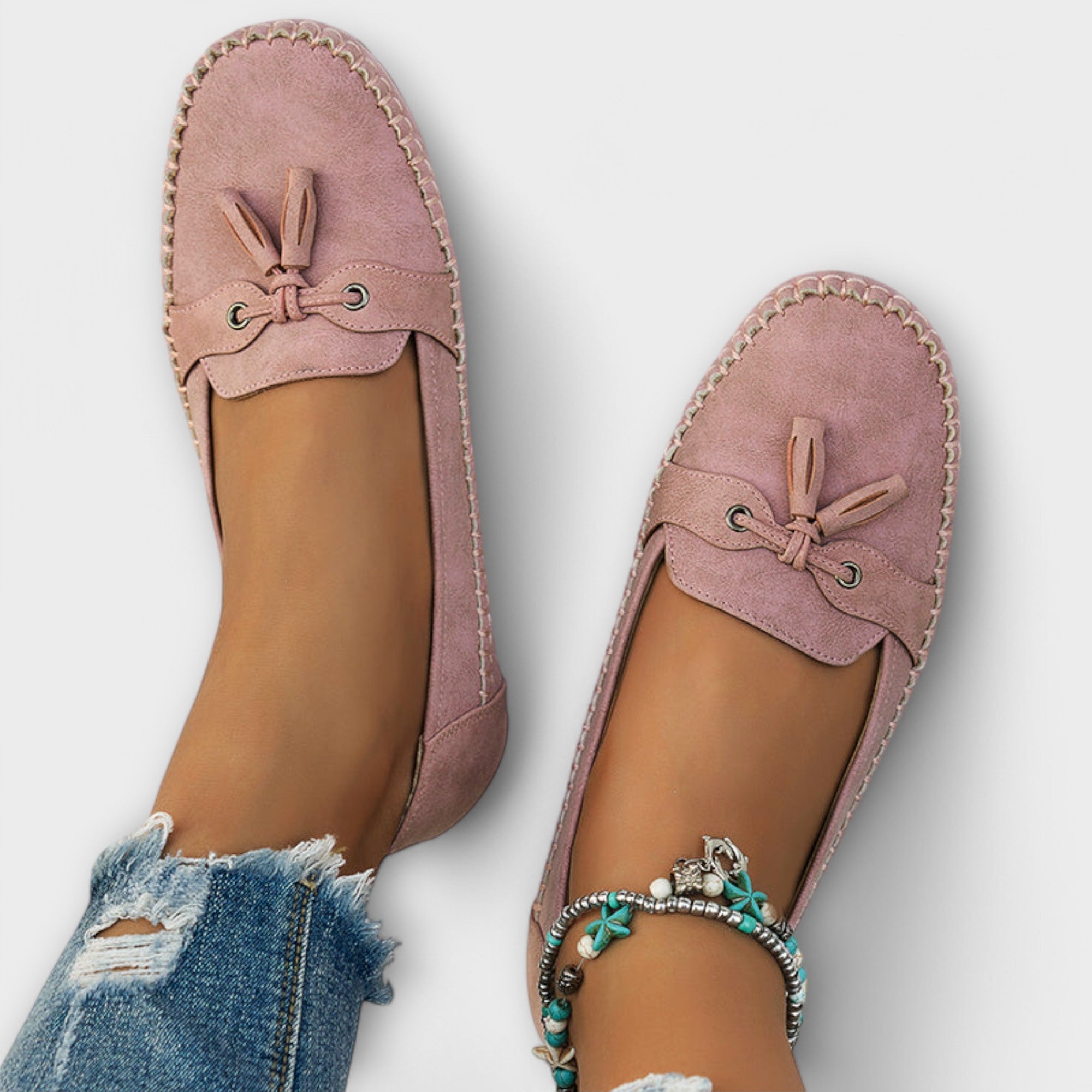Mocasines de Piel con Plataforma para Mujer | Ori