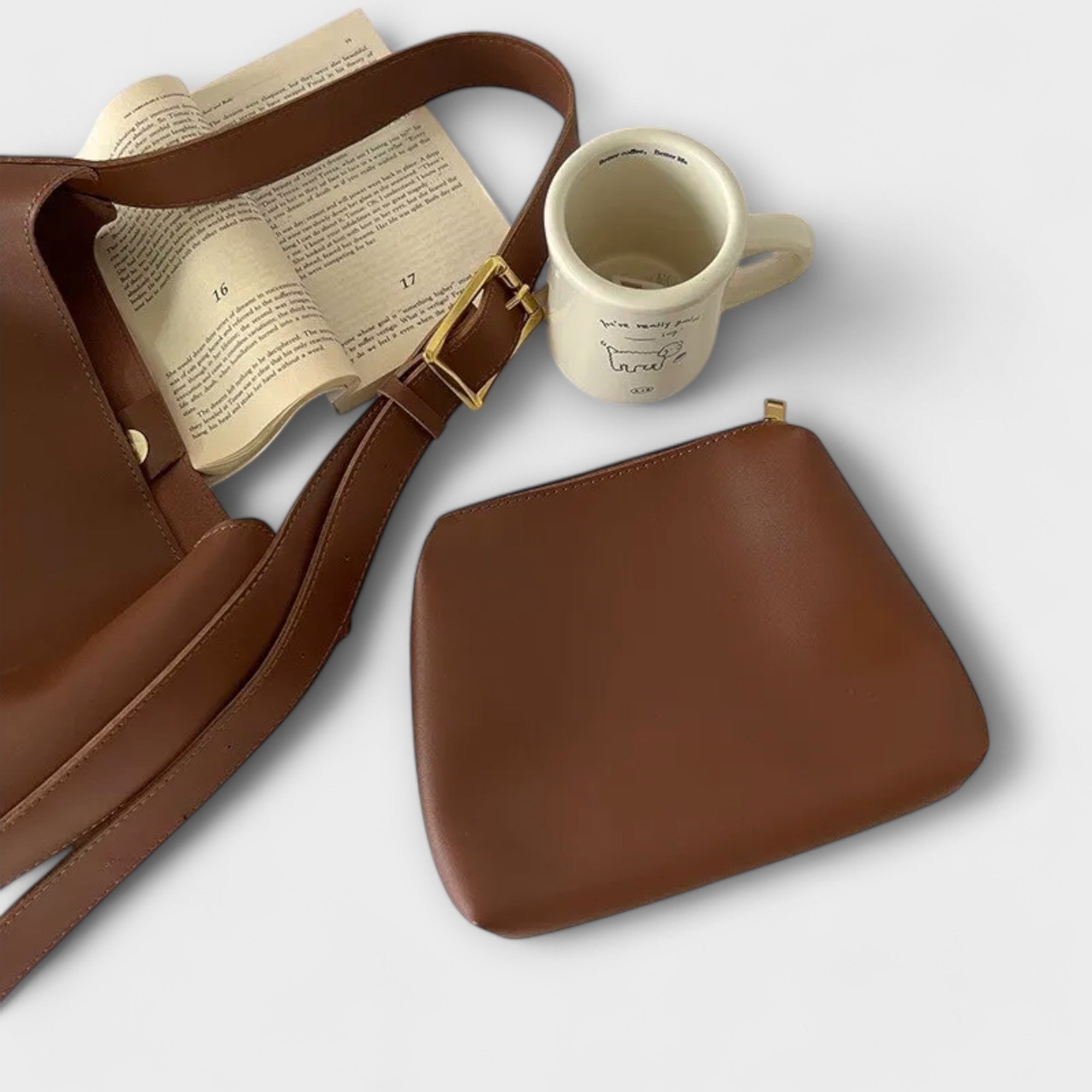 Bolso de Hombro de Piel Elegante para Mujer | Lua