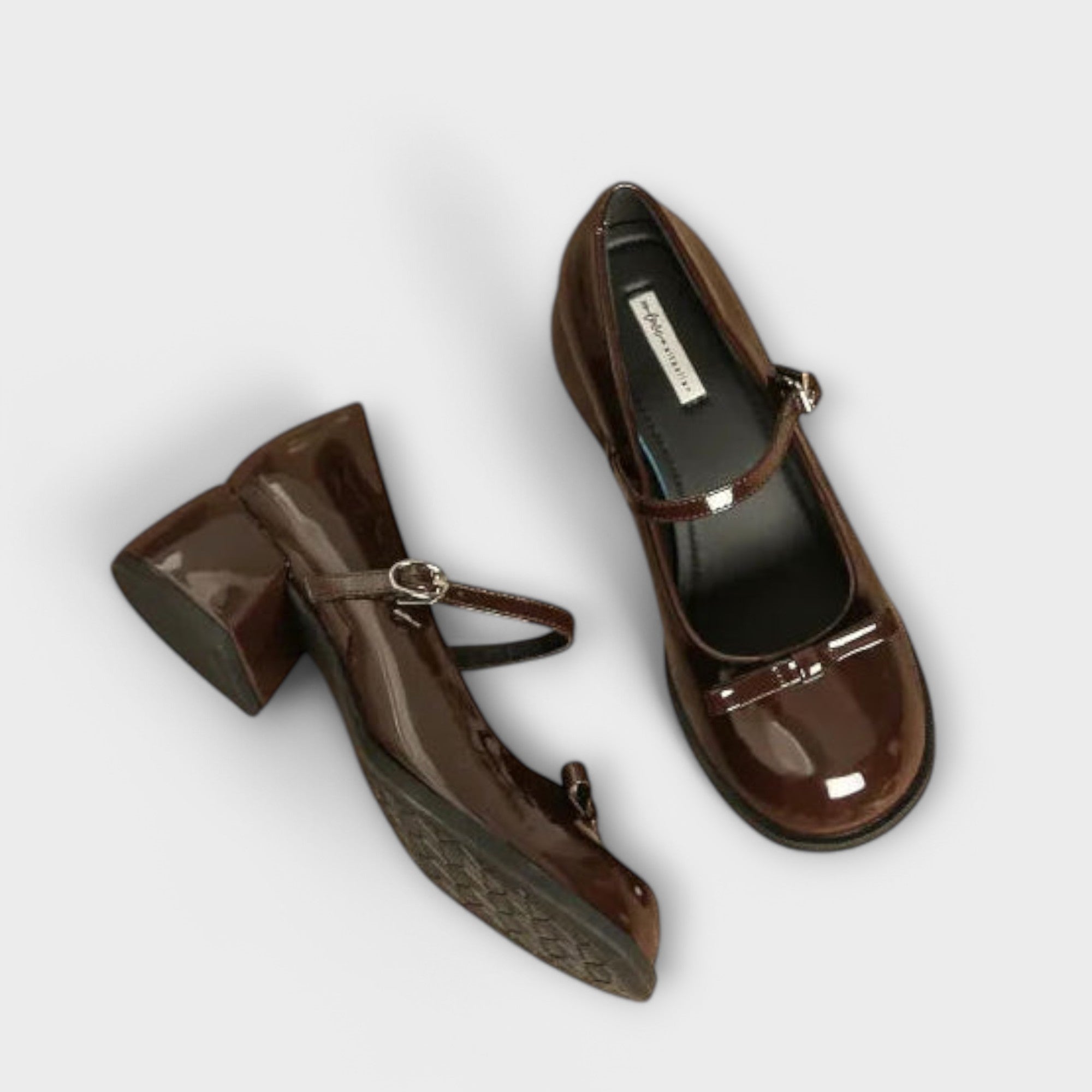 Zapatos Mary Jane con Tacón de Piel | Jane