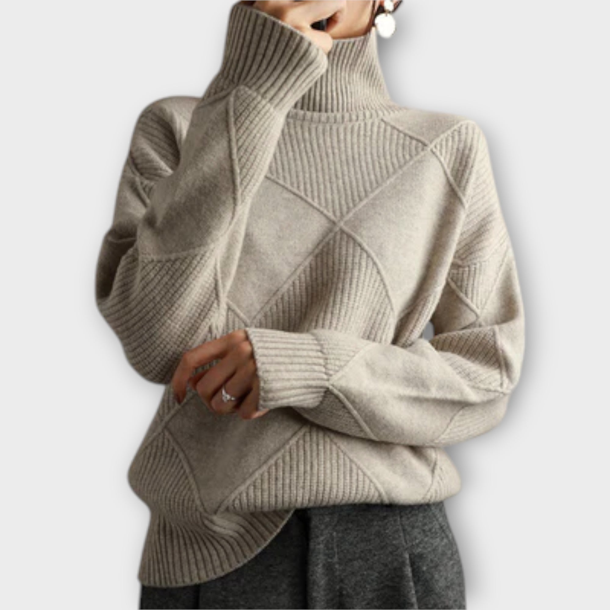 Jersey de Cuello Alto de Punto Grueso | Sora