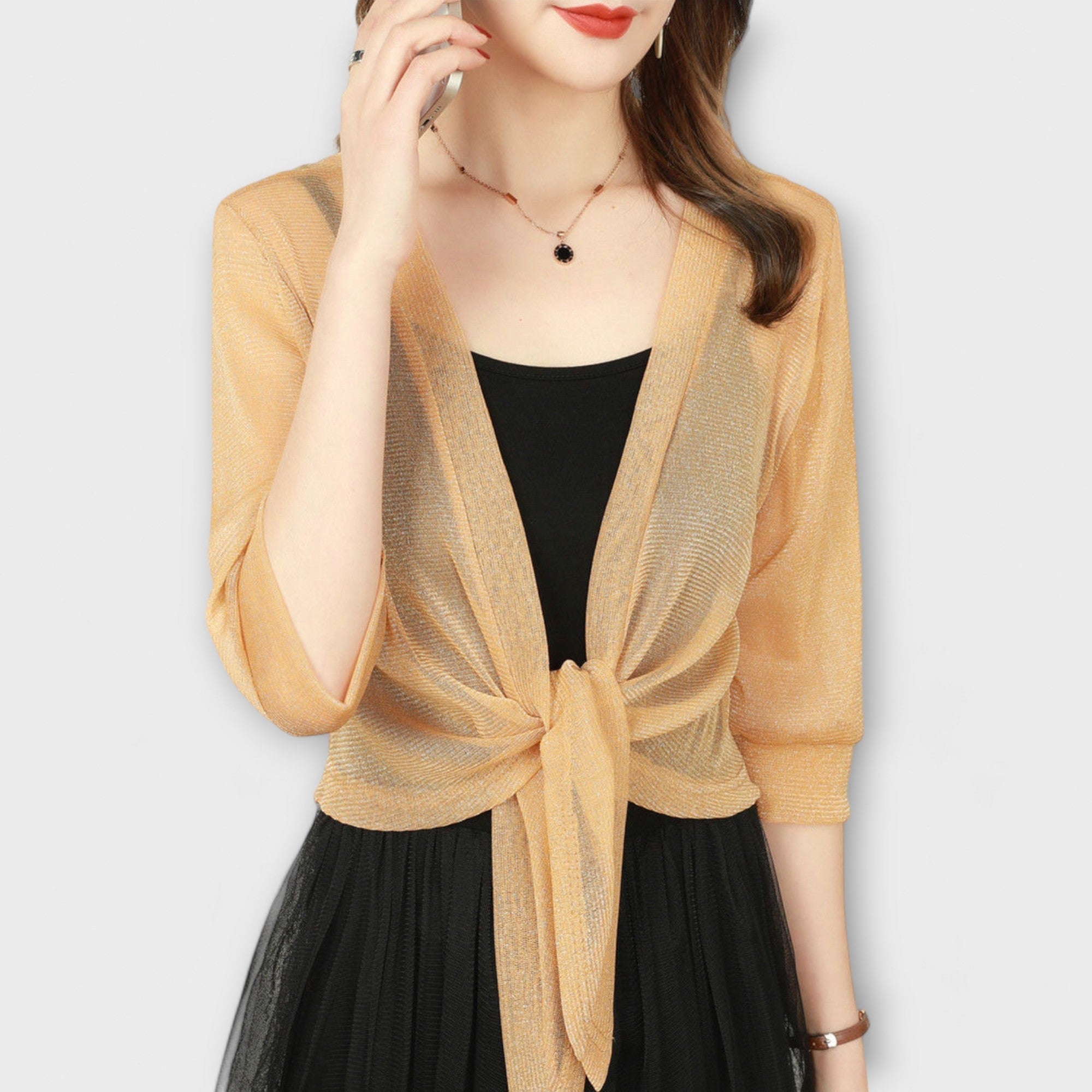 Blusa Abierta Tipo Rebeca Ligera | Meli