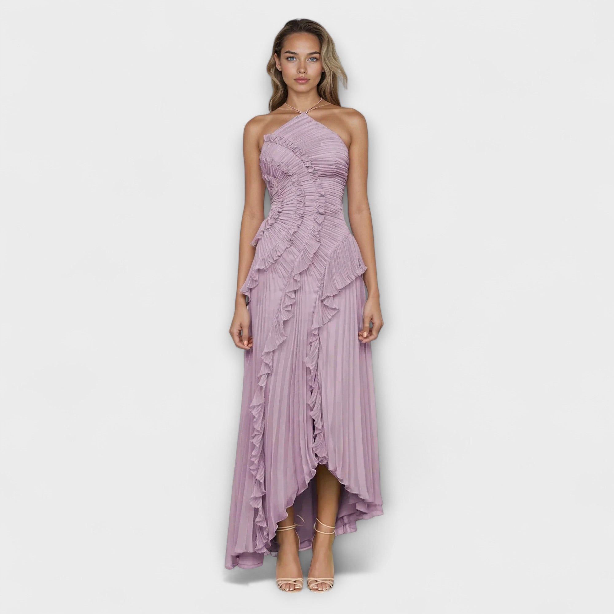 Vestido Largo Elegante sin Mangas | Sani