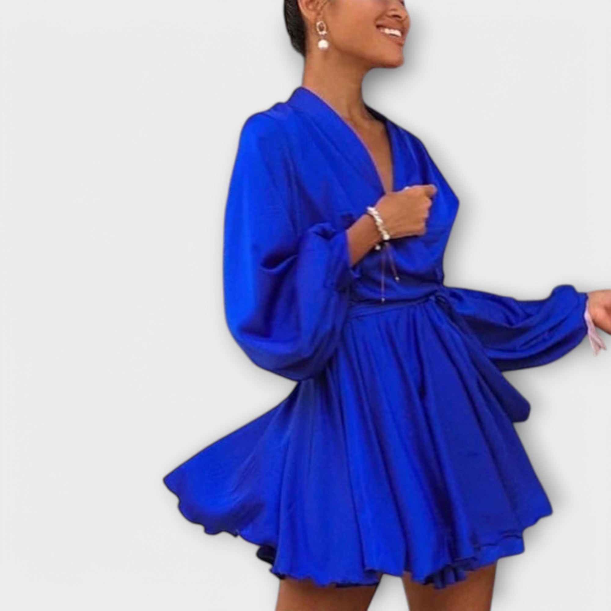 Vestido Lencero de Satén para Fiesta Sascha | Sarah