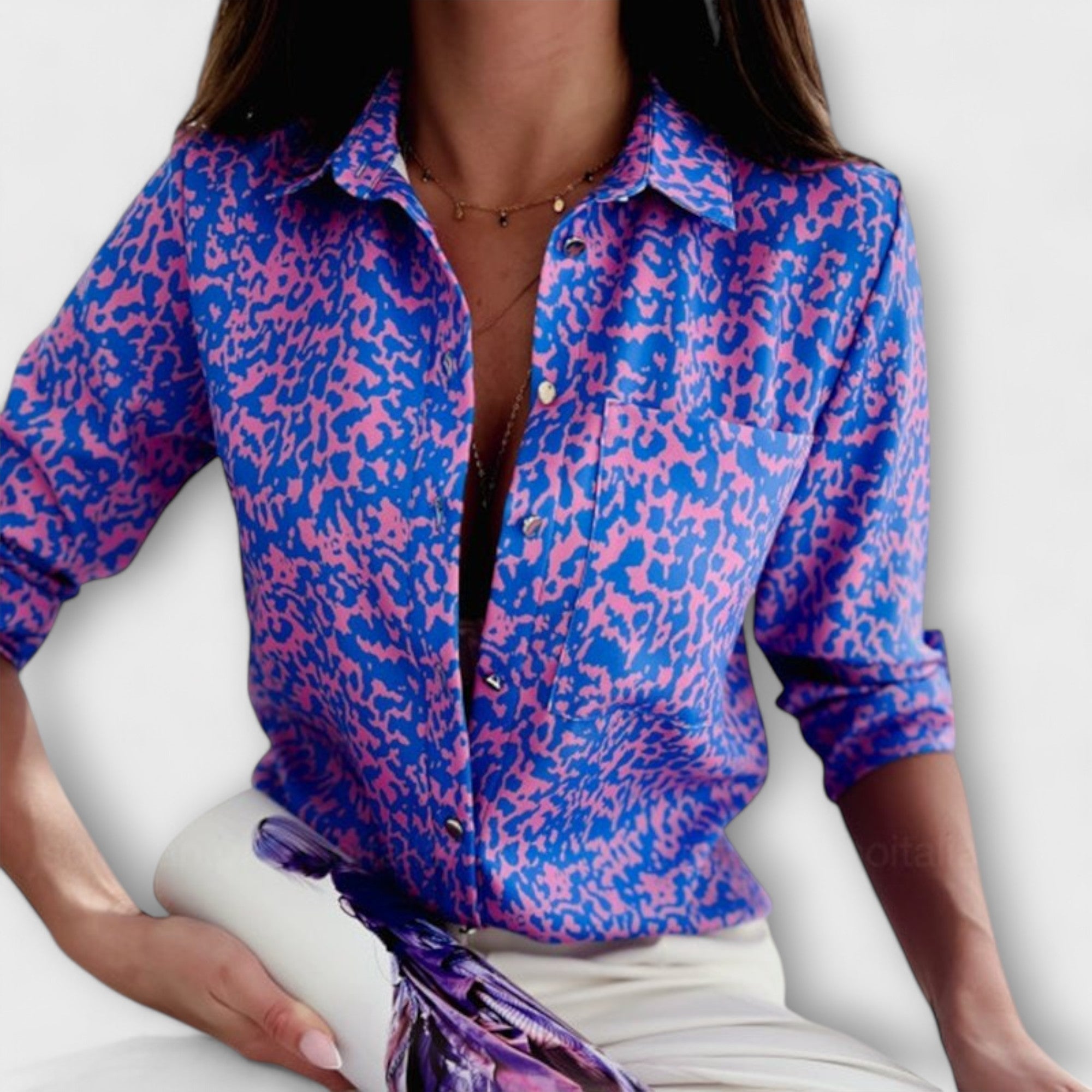 Camisa Clásica de Mujer con Cuello | Kani