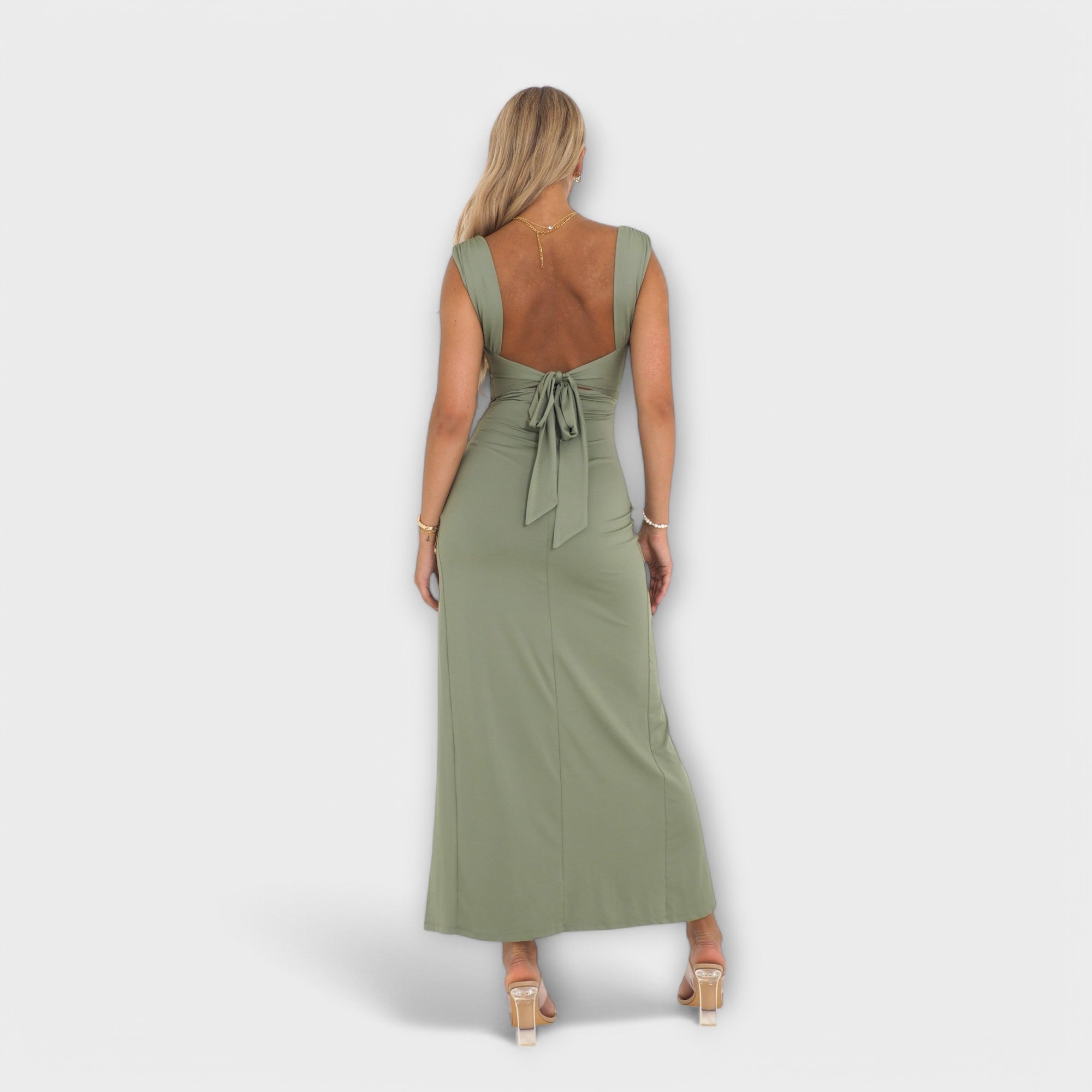 Vestido Midi de Punto Canalé | Vel