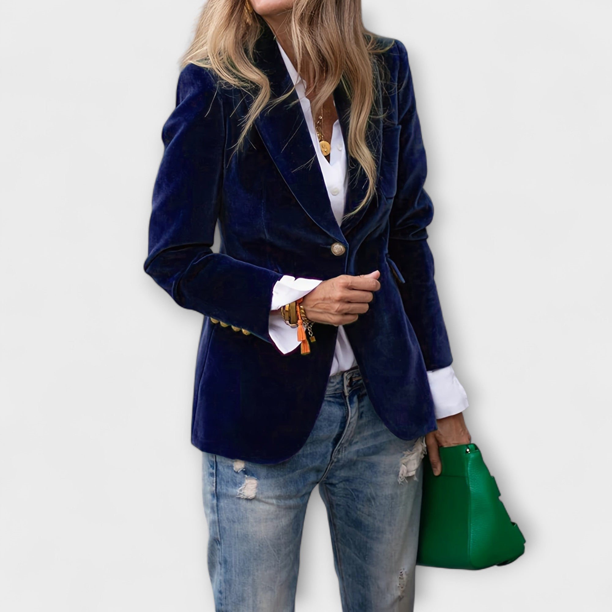 Blazer de Terciopelo Elegante para Mujer | Addison